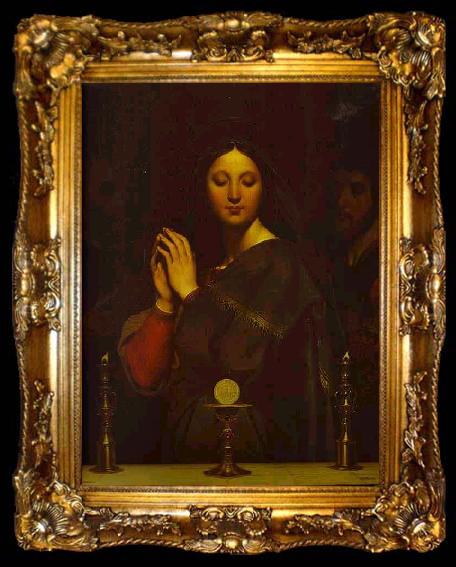 framed  Jean Auguste Dominique Ingres The Virgin of the Host, ta009-2